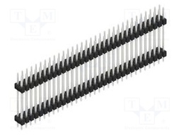 Connector: pin strips; pin header; male; PIN: 64; 2.54mm; THT; 2x32