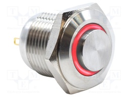 Switch: vandal resistant; Pos: 2; SPST-NO; 2A/48VDC; IP65; OFF-(ON)