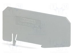 Separating plate; L: 46mm; W: 2mm; H: 84.4mm; Body: grey