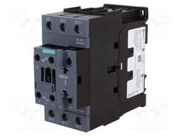 Contactor: 3-pole; NO x3; Auxiliary contacts: NO + NC; 20÷33VAC