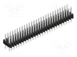 Connector: pin strips; pin header; male; PIN: 54; 1.27mm; THT; 2x27