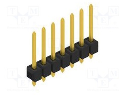 Connector: pin strips; pin header; male; PIN: 7; 2.54mm; THT; 1x7
