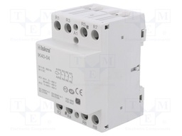 Contactor: 4-pole installation; NC x4; 24VAC; 24VDC; 40A; DIN; IK