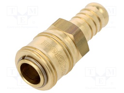Quick connection coupling EURO; with bushing; brass