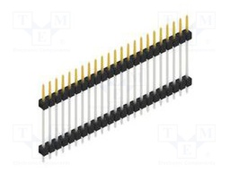 Connector: pin strips; pin header; male; PIN: 23; 2.54mm; THT; 1x23