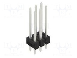 Connector: pin strips; pin header; male; PIN: 6; 2.54mm; THT; 2x3