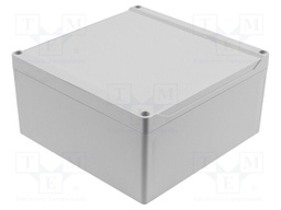 Enclosure: multipurpose; X: 180mm; Y: 180mm; Z: 90mm; 1555; grey; IP68