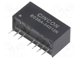 Converter: DC/DC; 3W; Uin: 18÷36V; Uout: 12VDC; Uout2: -12VDC; SIP8