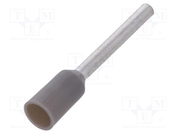 Bootlace ferrule; insulated; copper; Insulation: polyamide; 12mm