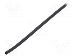 Heat shrink sleeve; glueless; 2: 1; 6.4mm; L: 300m; black
