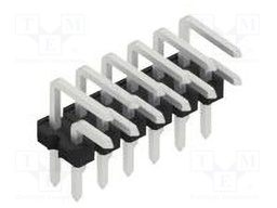 Connector: pin strips; pin header; male; PIN: 12; 2.54mm; THT; 2x6