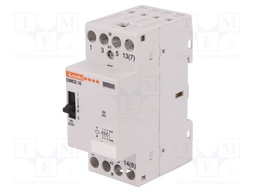 Contactor: 4-pole installation; NO x4; 24VAC; 24VDC; 32A; DIN