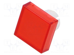 Lens, Raised, Square, Red, 51 Series