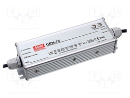 Power supply: switched-mode; LED; 75.6W; 54VDC; 49÷58VDC; 1.4A