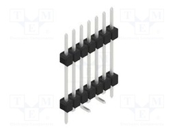 Connector: pin strips; pin header; male; PIN: 7; 2.54mm; SMT; 1x7