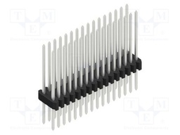 Connector: pin strips; pin header; male; PIN: 32; 1.27mm; THT; 2x16