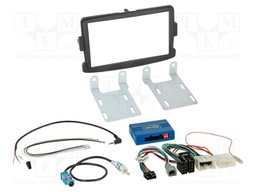 Adapter for control from steering wheel; DIN,Fakra,ISO; black