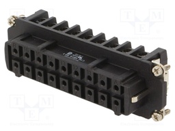 Connector: HDC; contact insert; female; C146; size E24; 16A; 660V