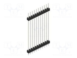 Connector: pin strips; pin header; male; PIN: 11; 2.54mm; THT; 1x11