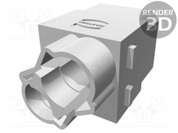 Connector: rectangular; module; male; Han Modular 100A; PIN: 2