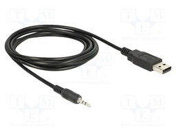 Cable; stereo,USB 2.0; Jack 2.5mm 3pin plug,USB A plug; 1.8m