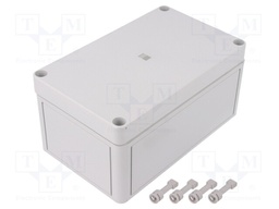 Enclosure: multipurpose; X: 110mm; Y: 180mm; Z: 90mm; PK; light grey