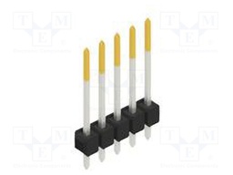 Connector: pin strips; pin header; male; PIN: 5; 2.54mm; THT; 1x5