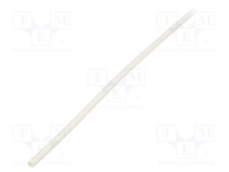 Heat shrink sleeve; glueless; 4: 1; 4mm; white; polyolefine