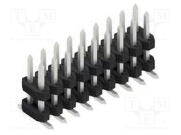 Connector: pin strips; pin header; male; PIN: 18; 2mm; SMT; 2x9; 100V
