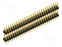 Connector: pin strips; pin header; male; PIN: 52; 2mm; THT; 2x26
