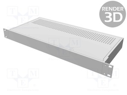 Enclosure: 19" standard; 1U; Enclos.mat: aluminium; Y: 203mm