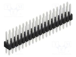 Connector: pin strips; pin header; male; PIN: 38; 1.27mm; THT; 2x19