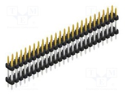 Connector: pin strips; pin header; male; PIN: 50; 2mm; THT; 2x25