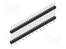 Connector: pin strips; pin header; male; PIN: 26; 2.54mm; SMT; 1x26