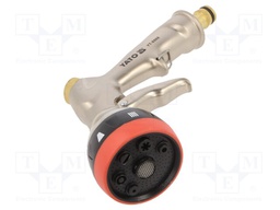 Adjustable spray; brass; pistol; Size: 1/2"