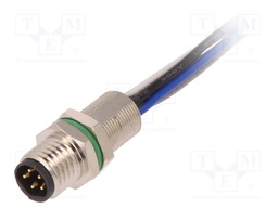 Connector: M8; male; PIN: 5; for panel mounting,rear side nut