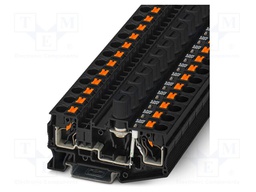 Splice terminal: rail; 10A; 250V; push-in; PA; L: 49.8mm; 0.5÷10mm2