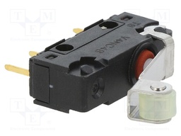 Microswitch SNAP ACTION; cam follower lever,with lever; SPDT
