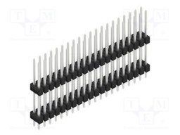 Connector: pin strips; pin header; male; PIN: 40; 2.54mm; THT; 2x20