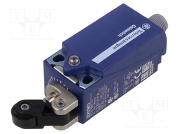 Limit switch; lever R 20,2mm, plastic roller Ø14mm; NO + NC