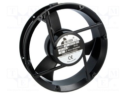 Fan: AC; axial; 230VAC; Ø223x60mm; 660m3/h; 57dBA; ball bearing