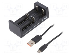 Charger: for rechargeable batteries; Li-Ion; 3.6/3.7V; 5VDC