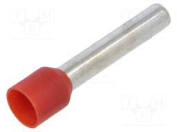 Tip: bootlace ferrule; insulated; copper; 10mm2; 25mm; tinned