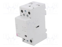 Contactor: 2-pole installation; NC + NO; 230VAC; 63A; DIN; R
