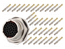Connector: circular; Series: RT360; socket,plug; female; crimped