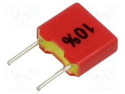 Capacitor: polyester; 22nF; Uoper: 100VDC; Uoper max: 63VDC; 5mm