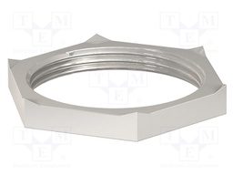 Nut; with earthing; M63; brass; Pitch: 1.5