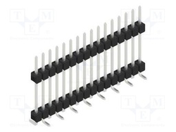 Connector: pin strips; pin header; male; PIN: 16; 2.54mm; SMT; 1x16