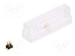 Connector: pin strips; pin header; male; PIN: 4; 2.54mm; SMT; 2x2