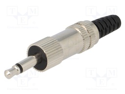 Plug; Jack 3,5mm; male; mono; with strain relief; ways: 2; straight